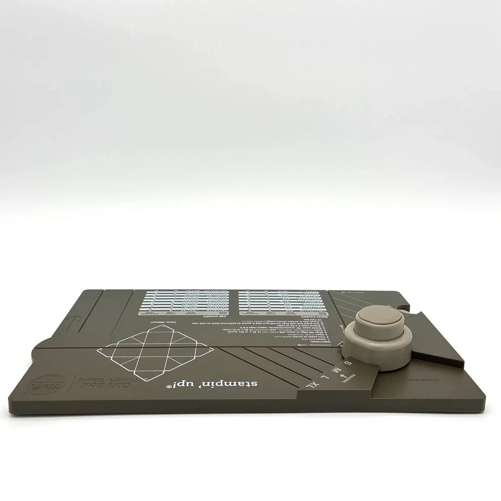 Stampin Up Gift Box and Bag Punch Board Set of 2 Paper Craft Scoring Tool